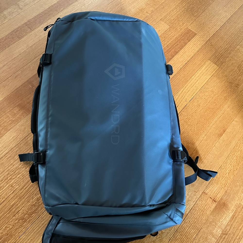 WANDRD carry all duffle in Agean Blue